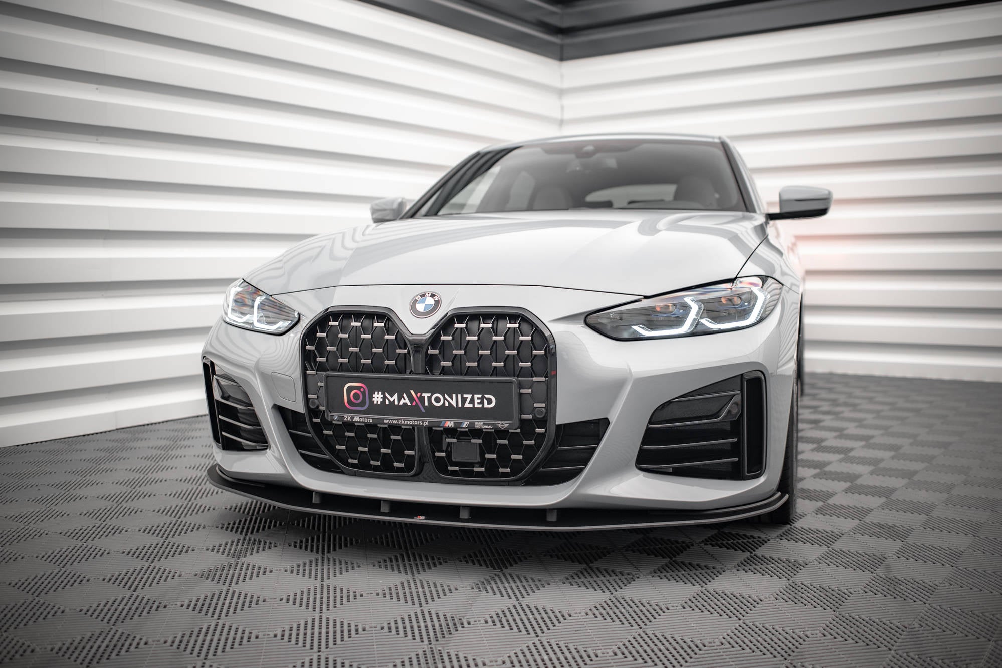 Street pro front splitter bmw 4 gran coupe m-pack g26