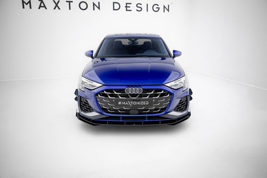 Street Pro Front Splitter + flapper Audi A3 S-Line sedan / S3 siden 8y ansigtsløftning