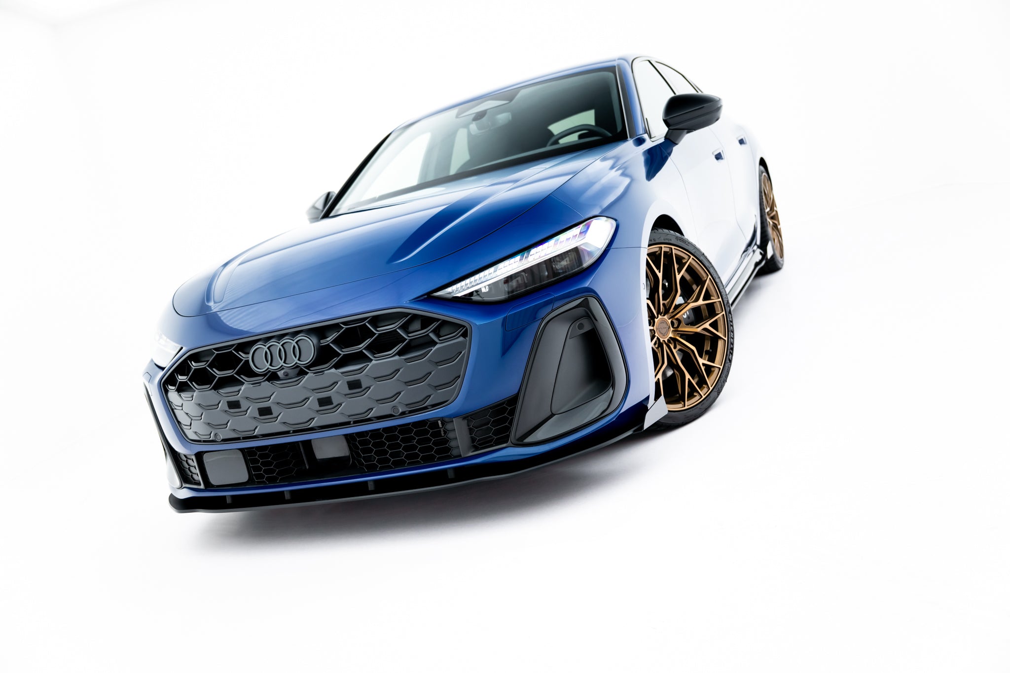 Street pro front splitter + flaps audi a5 s-line / s5 sedan / avant b10