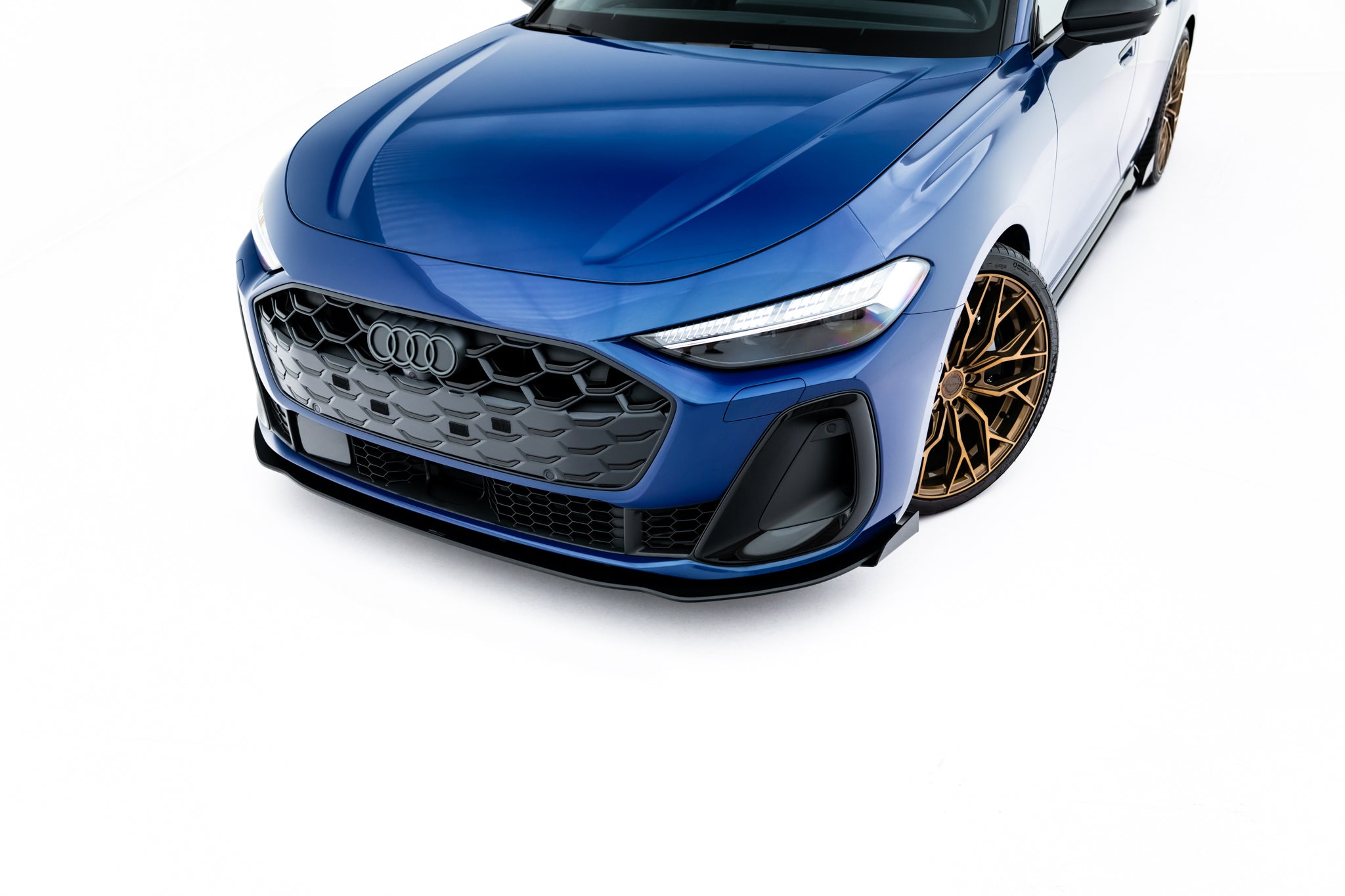 Street pro front splitter + flaps audi a5 s-line / s5 sedan / avant b10