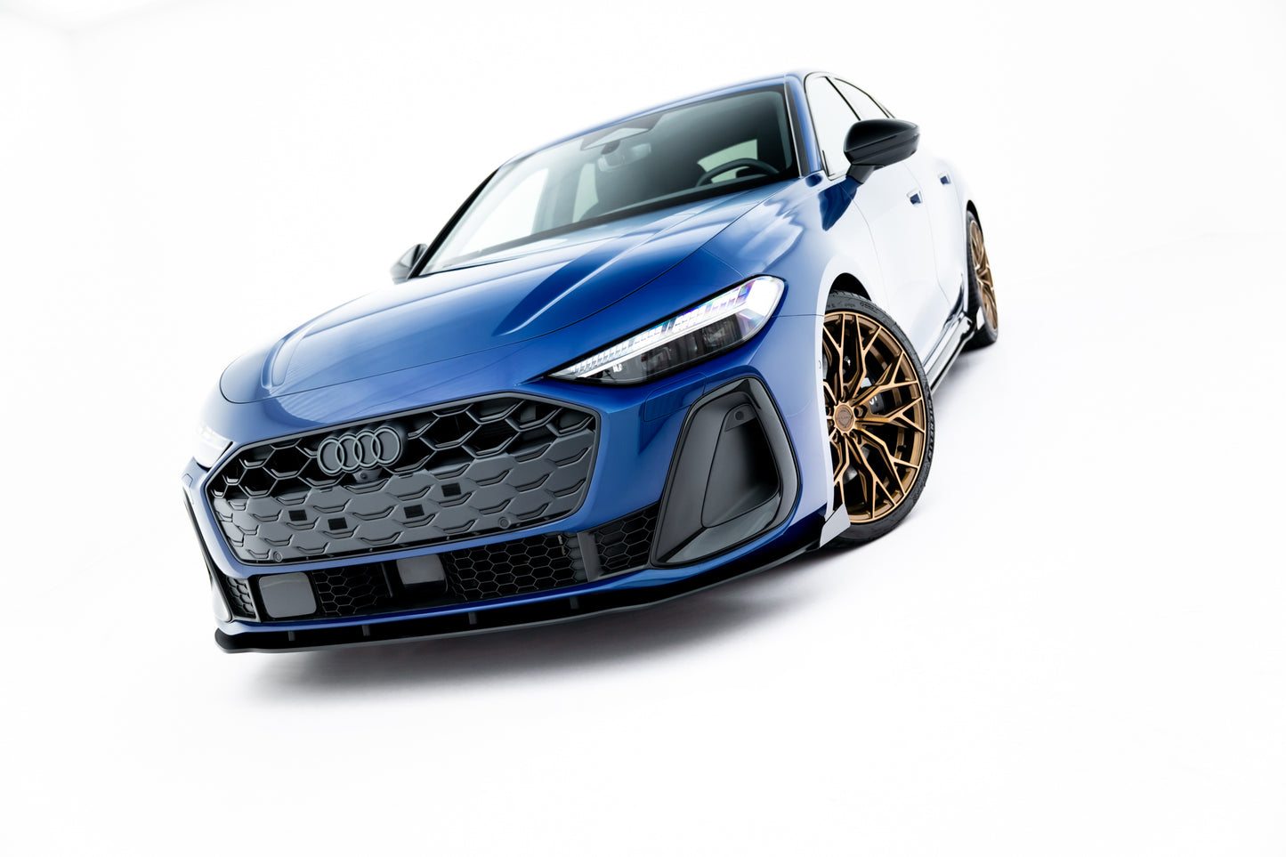 Street pro front splitter + flaps audi a5 s-line / s5 sedan / avant b10