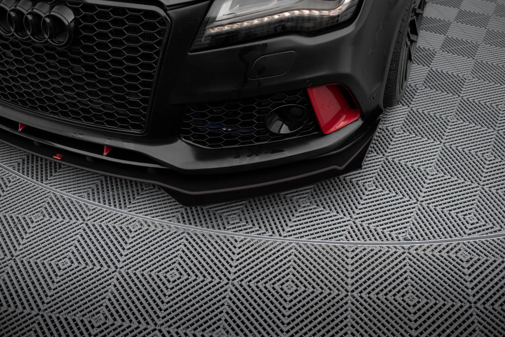 Street pro front splitter + flaps audi a7 rs7 look c7
