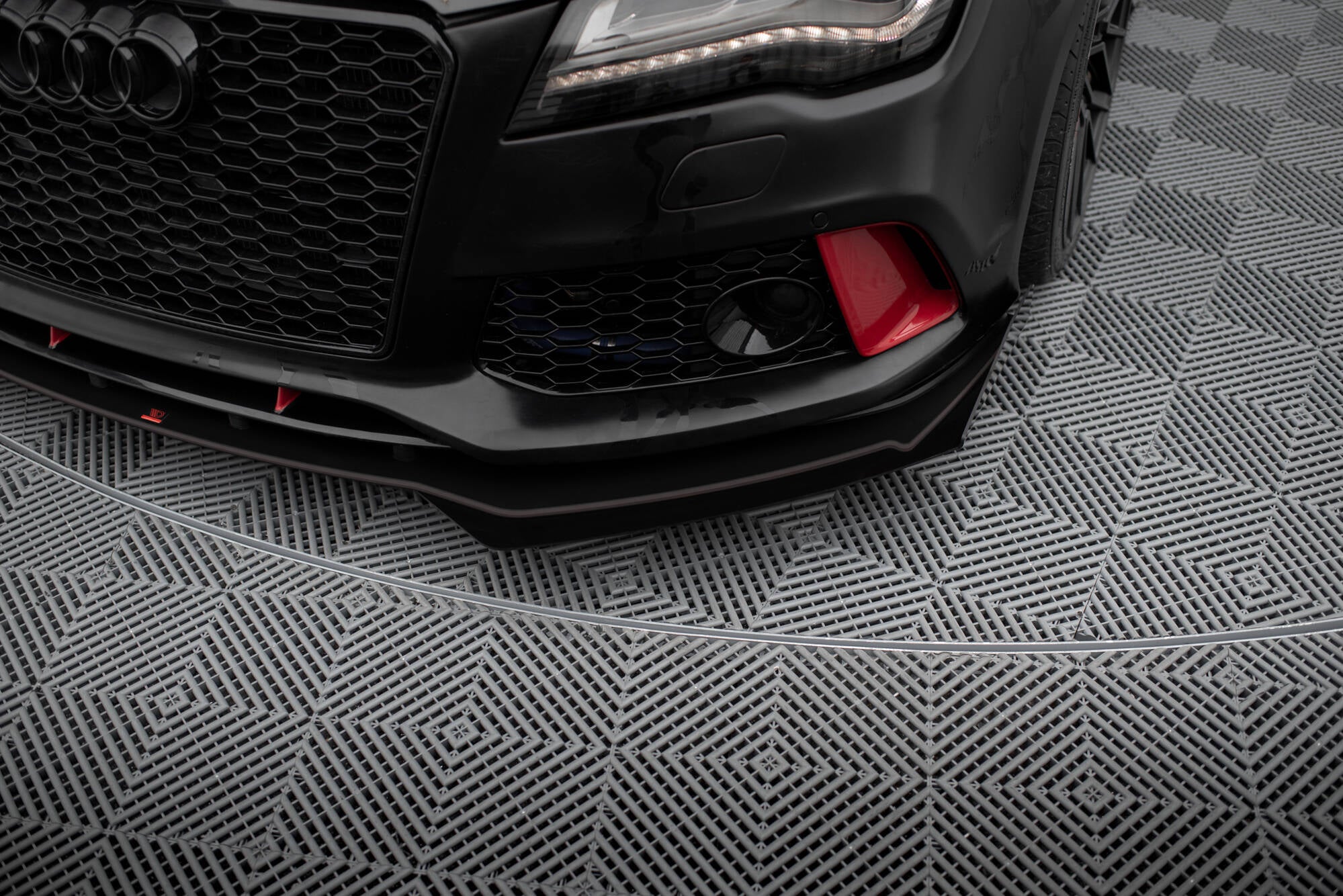 Street pro front splitter + flaps audi a7 rs7 look c7