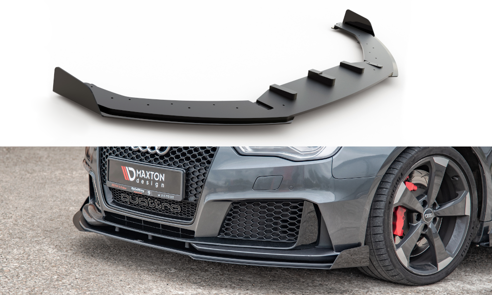 Street pro front splitter + flaps audi rs3 8v sportback