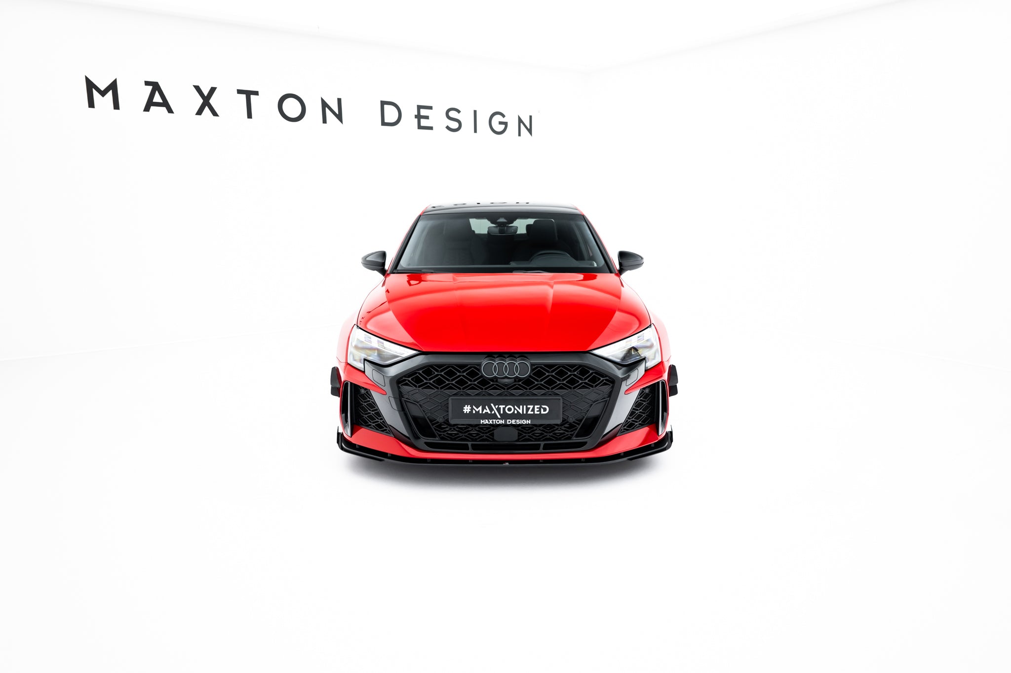 Street pro front splitter + flaps audi rs3 sedan 8y facelift
