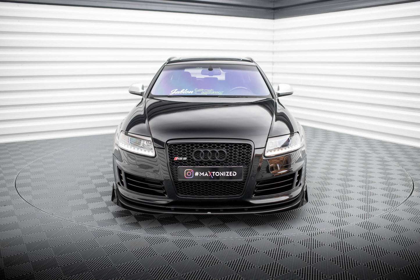 Street pro front splitter + flaps audi rs6 avant c6