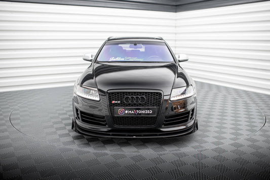 Street pro front splitter + flaps audi rs6 avant c6