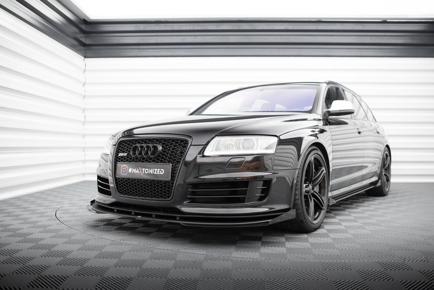 Street pro front splitter + flaps audi rs6 avant c6