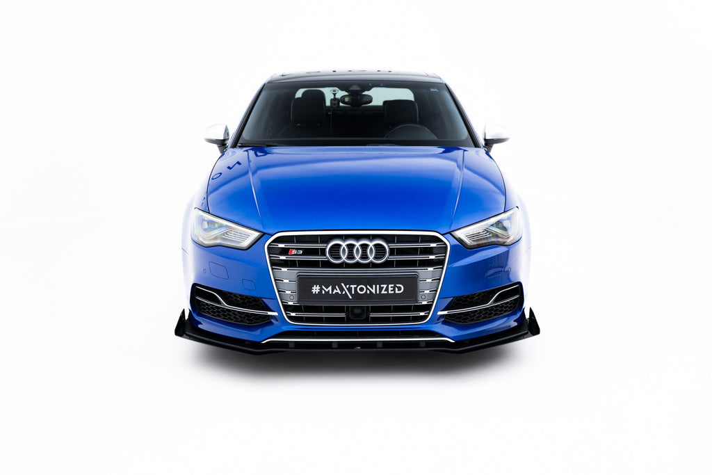 Street pro front splitter + flaps audi s3 / a3 s-line sedan 8v