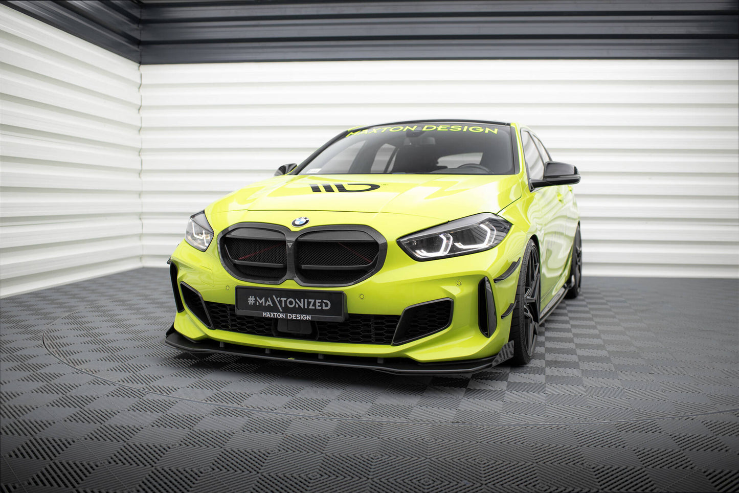 Street pro front splitter + flaps bmw 1 f40 m-pack / m135i