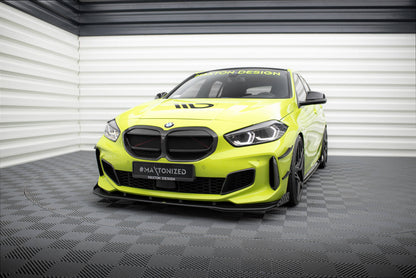 Street pro front splitter + flaps bmw 1 f40 m-pack / m135i