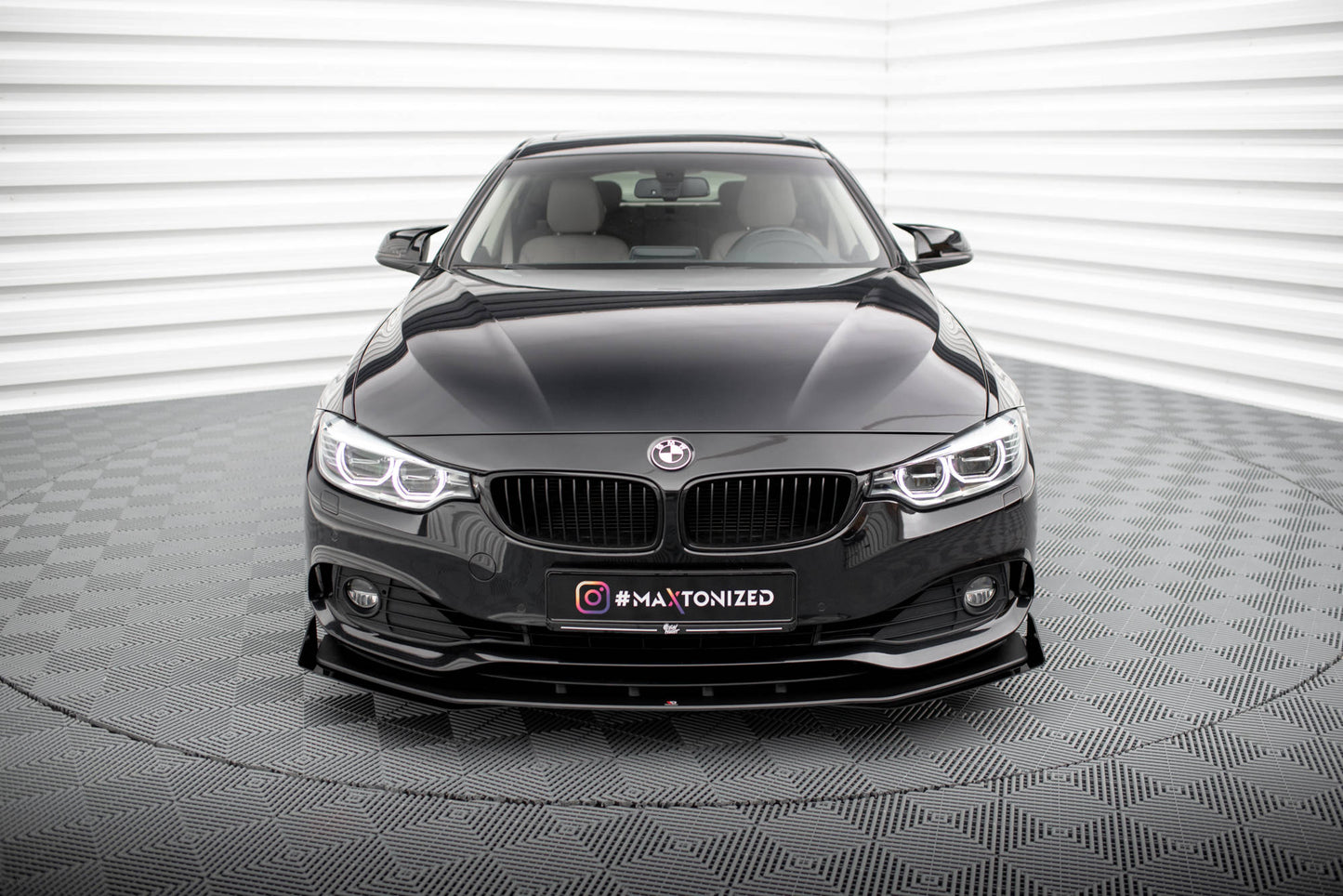 Street pro front splitter + flaps bmw 4 gran coupe f36