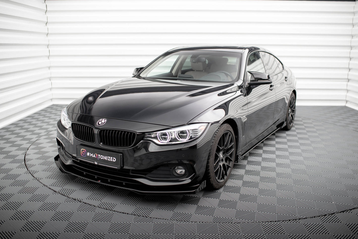 Street pro front splitter + flaps bmw 4 gran coupe f36