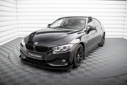 Street pro front splitter + flaps bmw 4 gran coupe f36