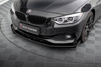 Street pro front splitter + flaps bmw 4 gran coupe f36