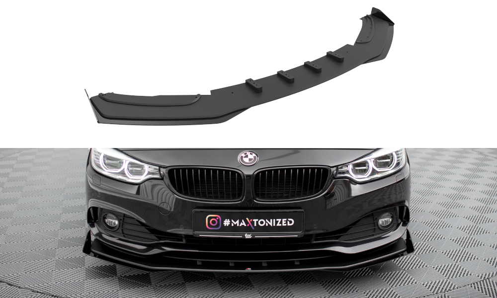 Street pro front splitter + flaps bmw 4 gran coupe f36