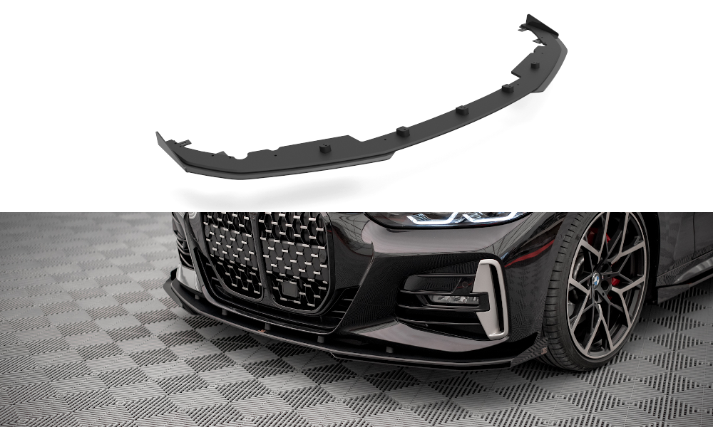 Street pro front splitter + flaps bmw 4 m-pack / m440i g22 / g23 / g22 facelift / g23 facelift