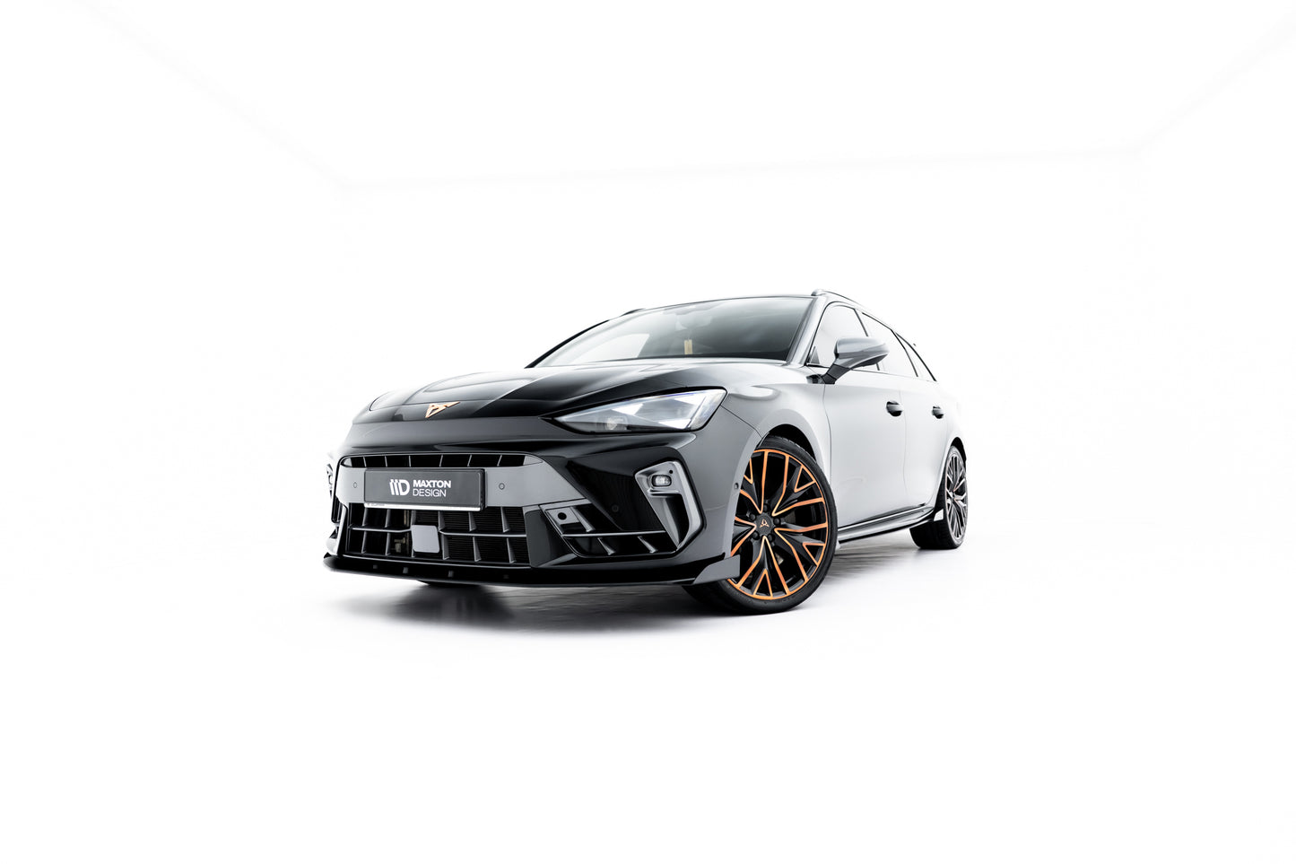 Street pro front splitter + flaps cupra leon st / hatchback mk1 facelift