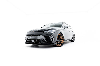 Street pro front splitter + flaps cupra leon st / hatchback mk1 facelift