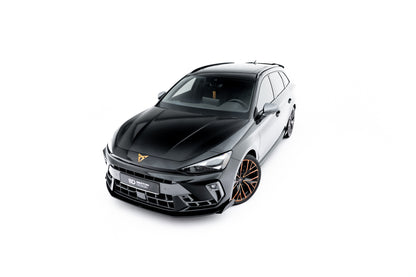 Street pro front splitter + flaps cupra leon st / hatchback mk1 facelift