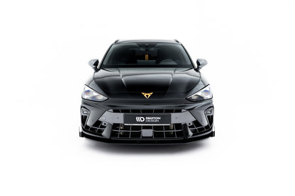Street pro front splitter + flaps cupra leon st / hatchback mk1 facelift
