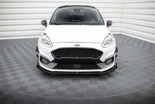 Street pro front splitter + flaps ford fiesta mk8 st / st-line