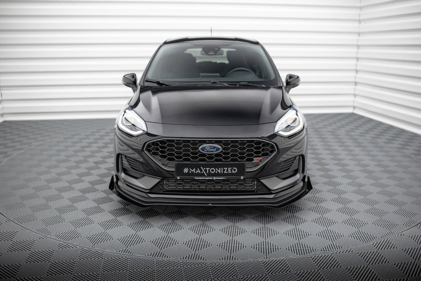 Street pro front splitter + flaps ford fiesta st mk8 facelift