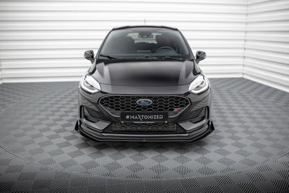 Street pro front splitter + flaps ford fiesta st mk8 facelift