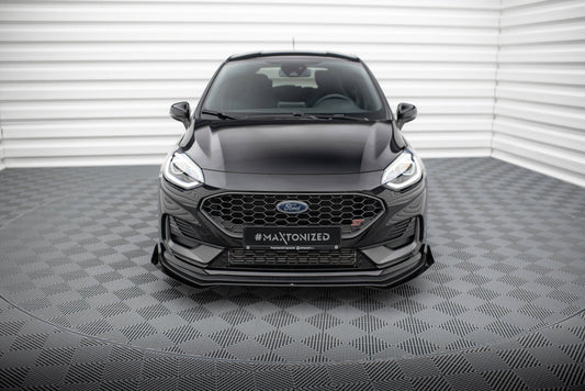 Street pro front splitter + flaps ford fiesta st mk8 facelift