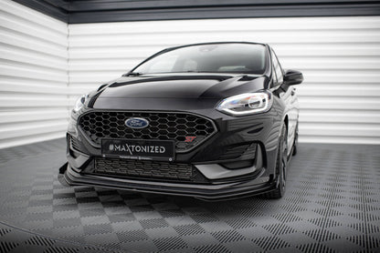 Street pro front splitter + flaps ford fiesta st mk8 facelift