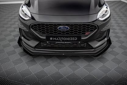 Street pro front splitter + flaps ford fiesta st mk8 facelift