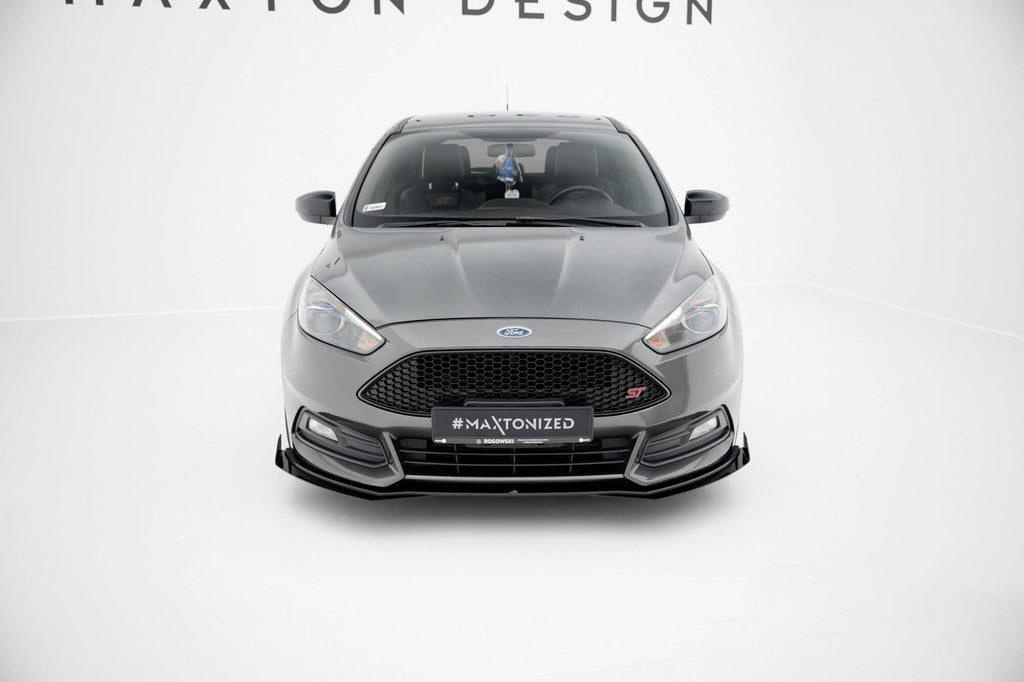 Street pro front splitter + flaps ford focus st mk3 facelift