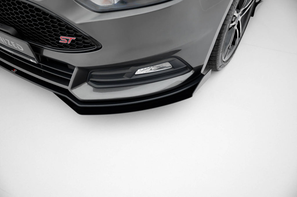 Street pro front splitter + flaps ford focus st mk3 facelift