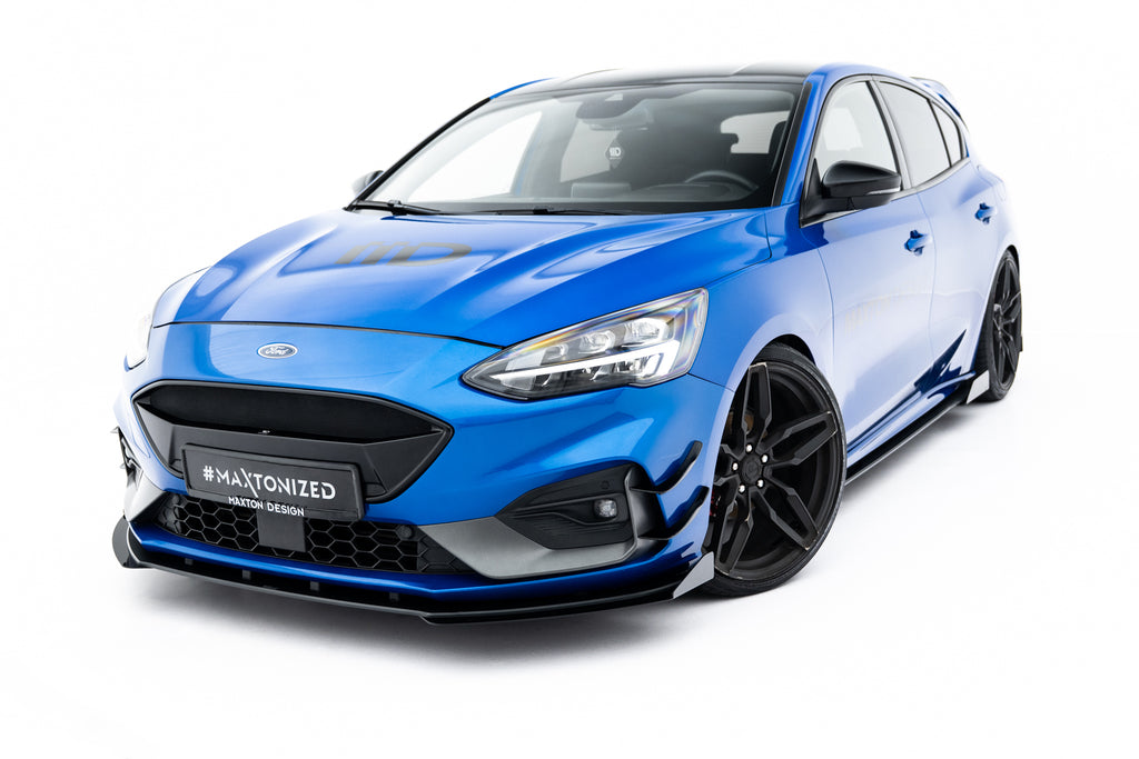 Street pro front splitter + flaps ford focus st / st-line mk4