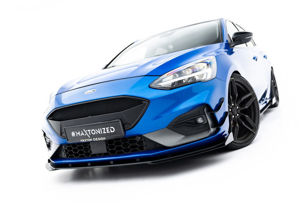 Street pro front splitter + flaps ford focus st / st-line mk4