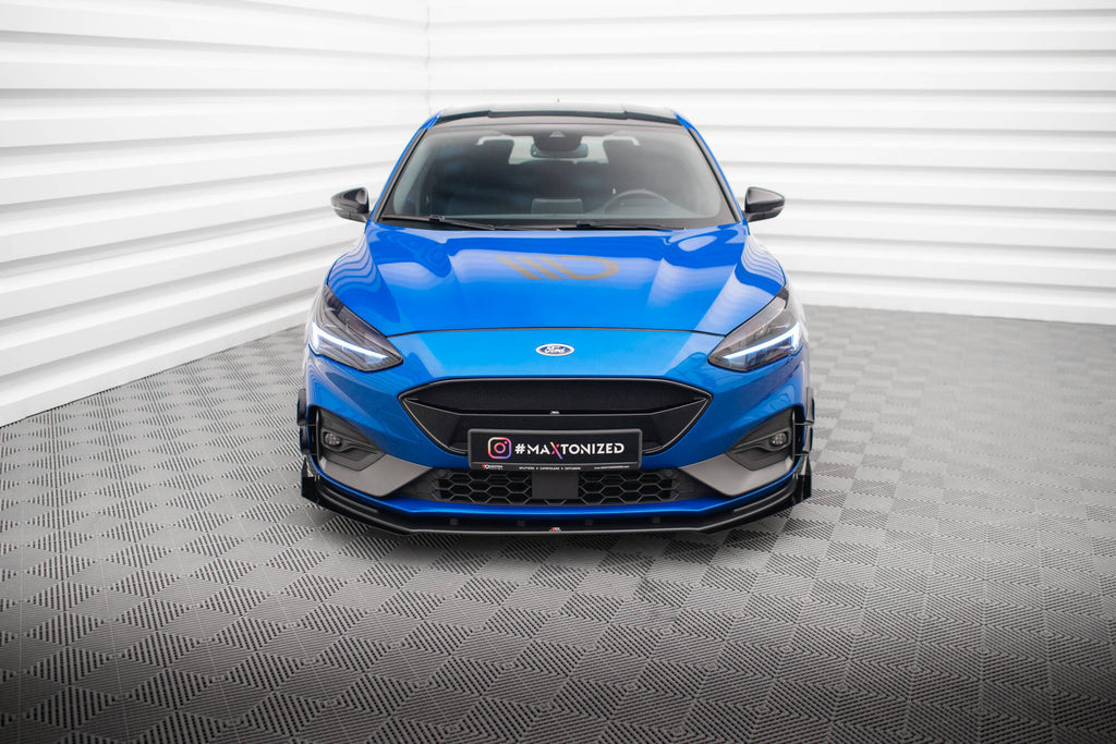 Street pro front splitter + flaps ford focus st / st-line mk4