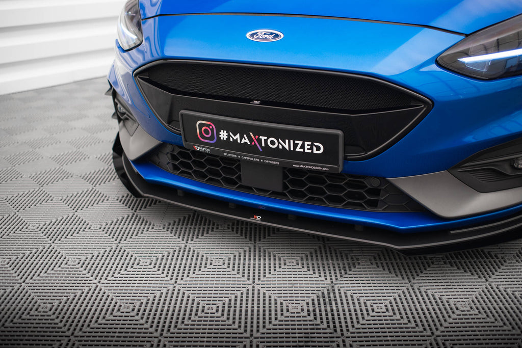 Street pro front splitter + flaps ford focus st / st-line mk4