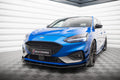 Street pro front splitter + flaps ford focus st / st-line mk4