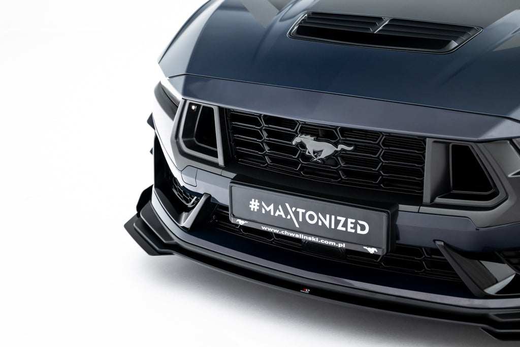 Street pro front splitter + flaps ford mustang dark horse mk7