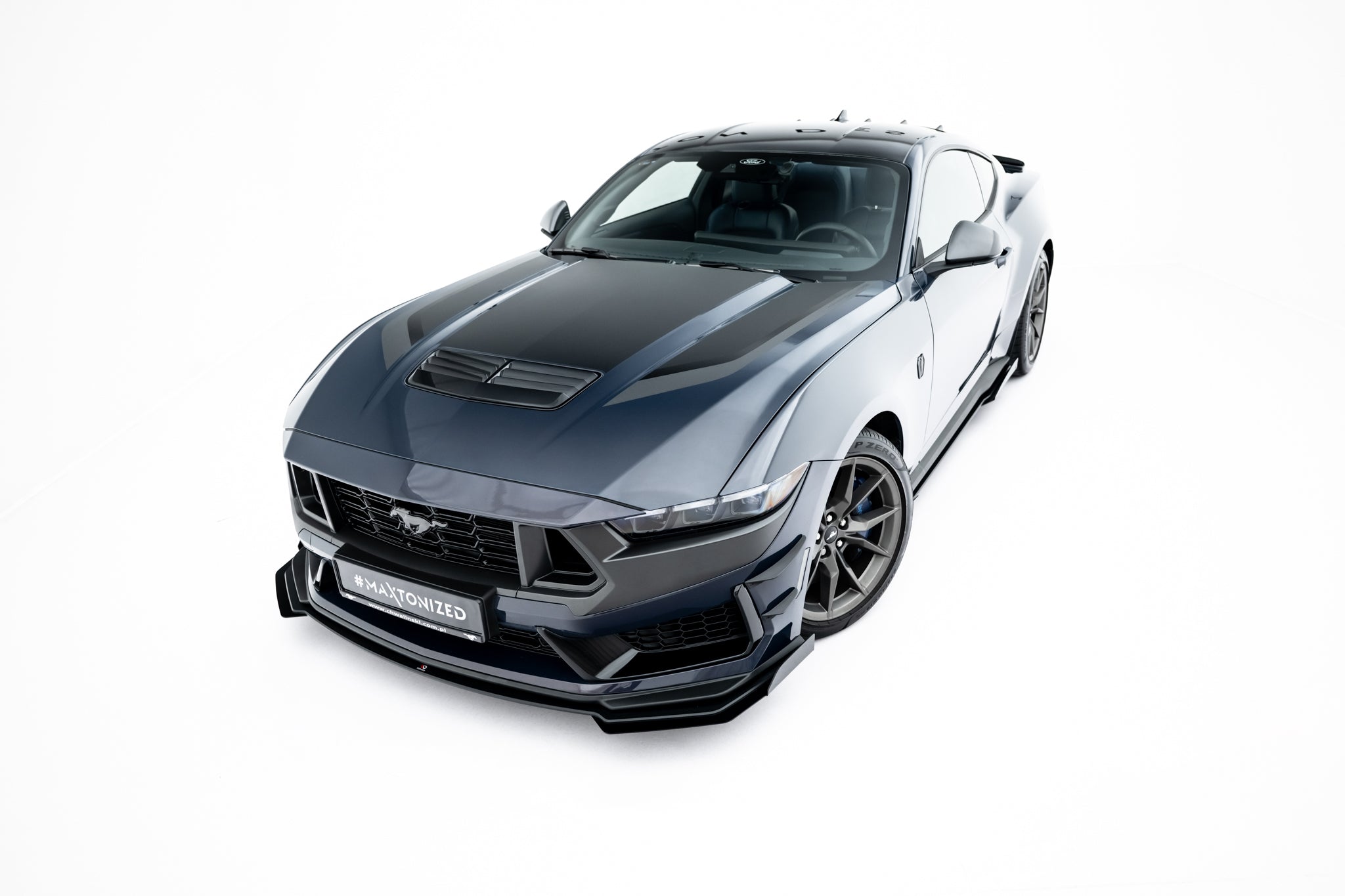 Street pro front splitter + flaps ford mustang dark horse mk7