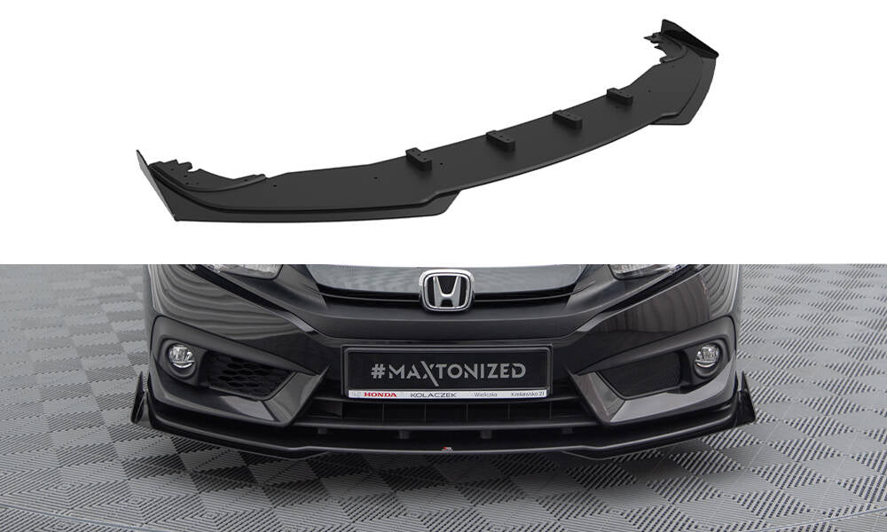 Street pro front splitter + flaps honda civic mk10