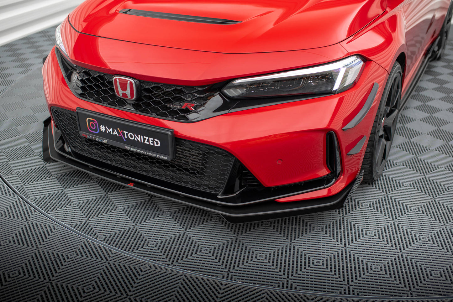 Street pro front splitter + flaps honda civic type-r mk 11