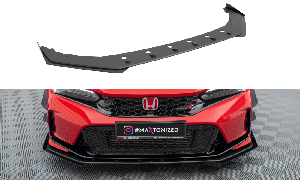 Street pro front splitter + flaps honda civic type-r mk 11