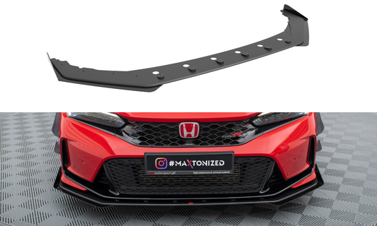 Street pro front splitter + flaps honda civic type-r mk 11