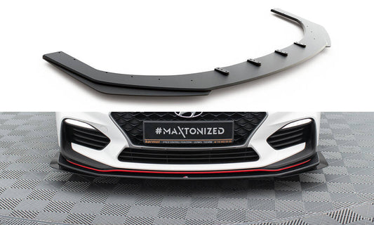 Street pro front splitter + flaps hyundai i30 n mk3 hatchback / fastback