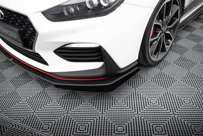 Street pro front splitter + flaps hyundai i30 n mk3 hatchback / fastback