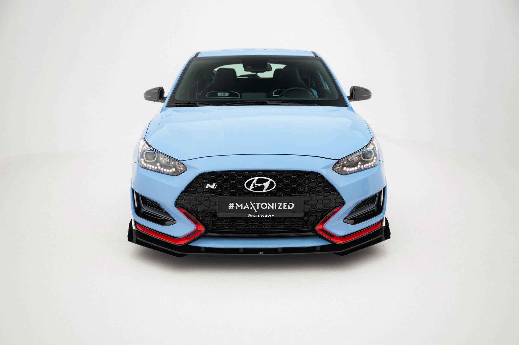 Street Pro Front Splits + flapper Hyundai Veloster N Mk2