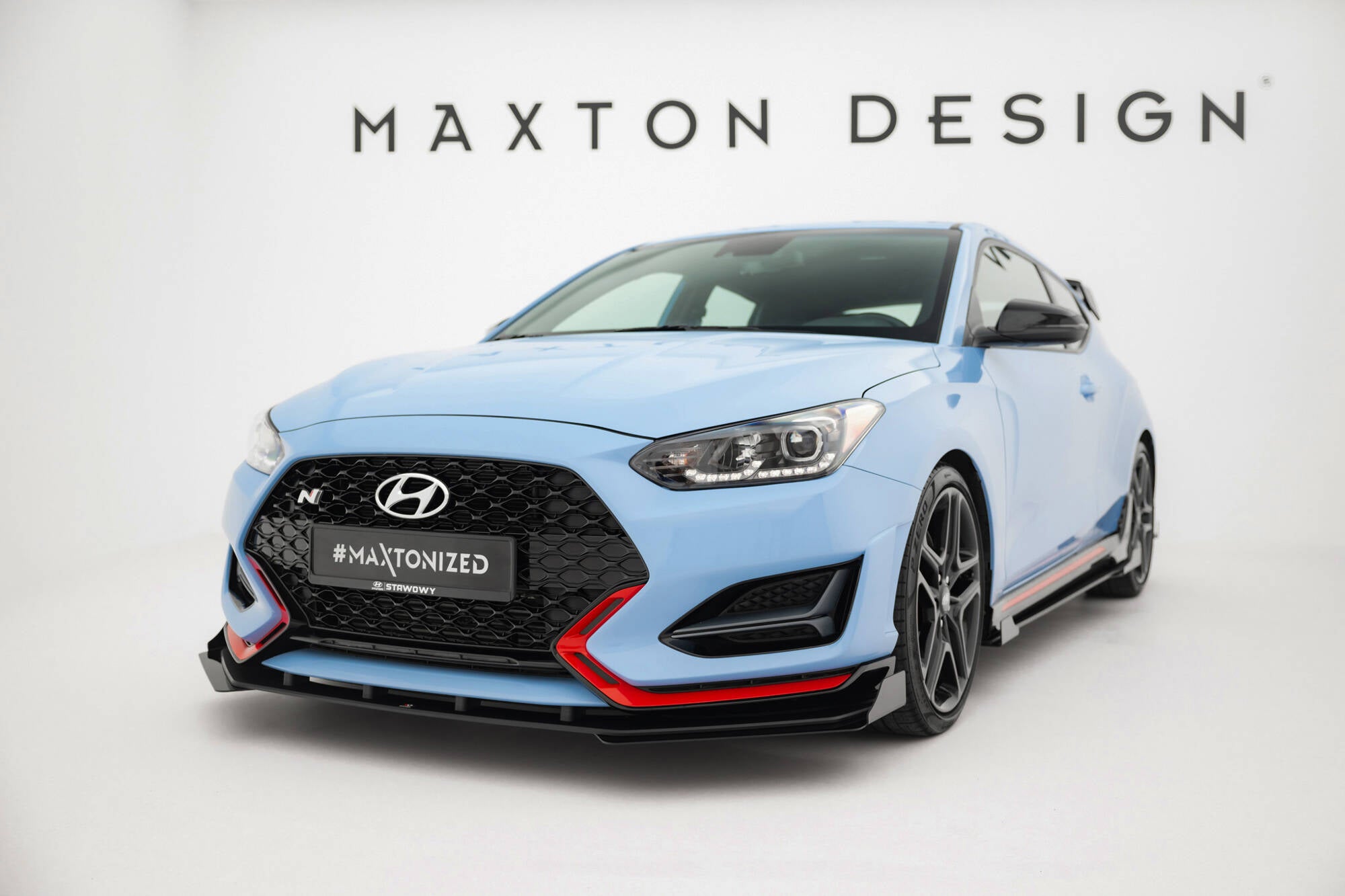 Street Pro Front Splits + flapper Hyundai Veloster N Mk2