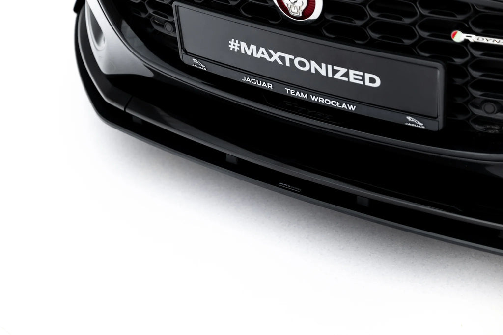 Street pro front splitter + flaps jaguar f-type x152 facelift 2