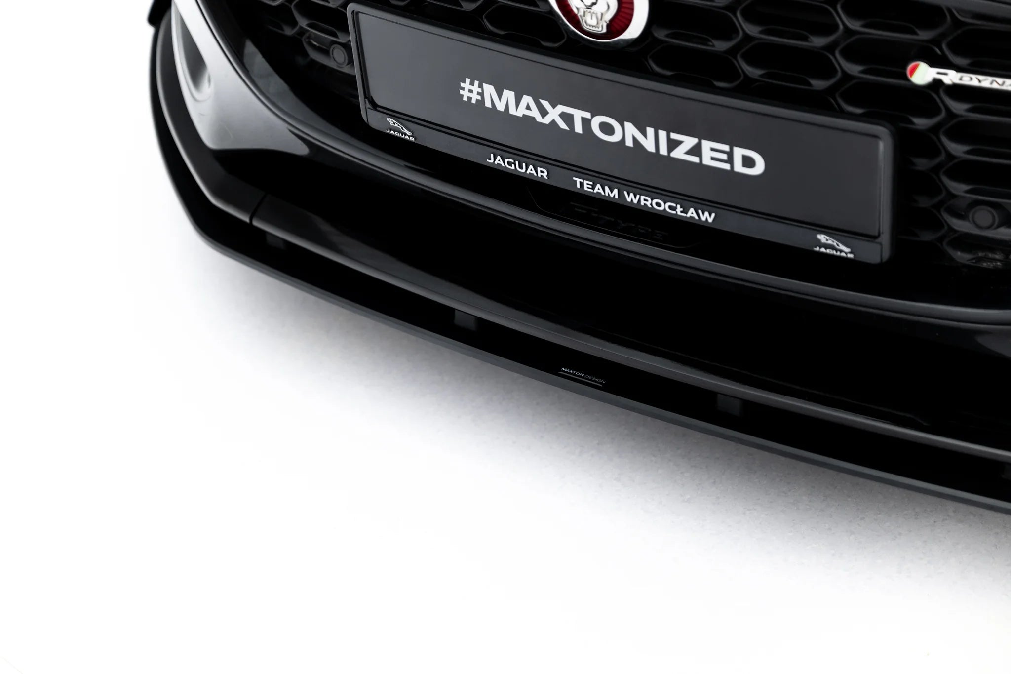 Street pro front splitter + flaps jaguar f-type x152 facelift 2